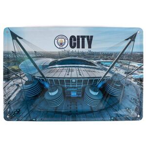 Manchester City FC Metal Stadium Sign (Pack of 2) / Multicolored